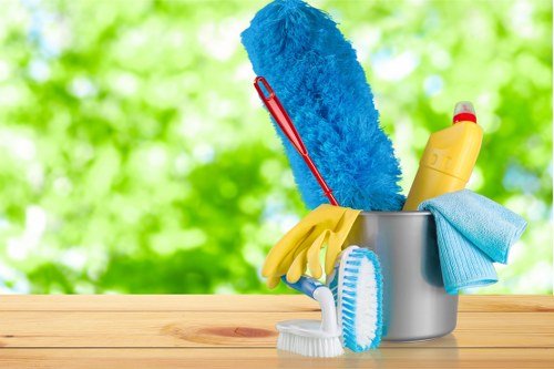 Professional office cleaning in Ealing reception area