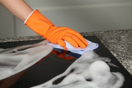 Professional oven cleaning in Ealing kitchen interior