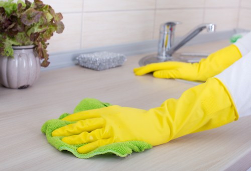 Professional carpet cleaning equipment in use inside a property