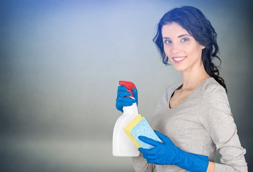 Detailed builders cleaning of surfaces and floors after renovation
